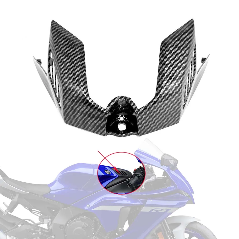 

Motorcycle ABS Carbon Fiber Gas Tank Middle Cover Front Panel Fairing Fuel Box Guard Cowl For YAMAHA YZF R1 R1M 2020 2021 2022