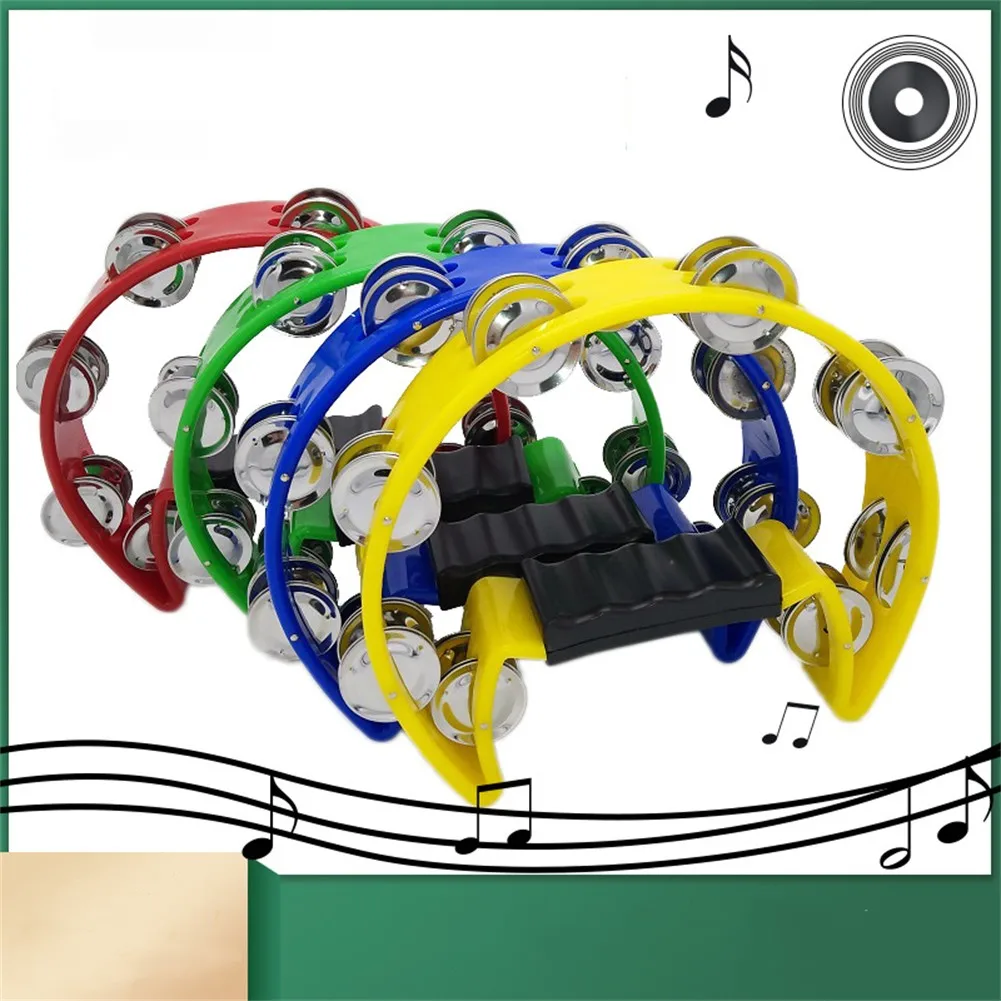 Single Half Moon Tambourine Percussion 22x20cm Musical Instruments Hand Bells Party Play For Educational Tools Gifts Kids Toys
Single Half Moon Tambourine Percussion 22x20cm Musical Instruments Hand Bells Party Play For Educational Tools Gifts Kids Toys