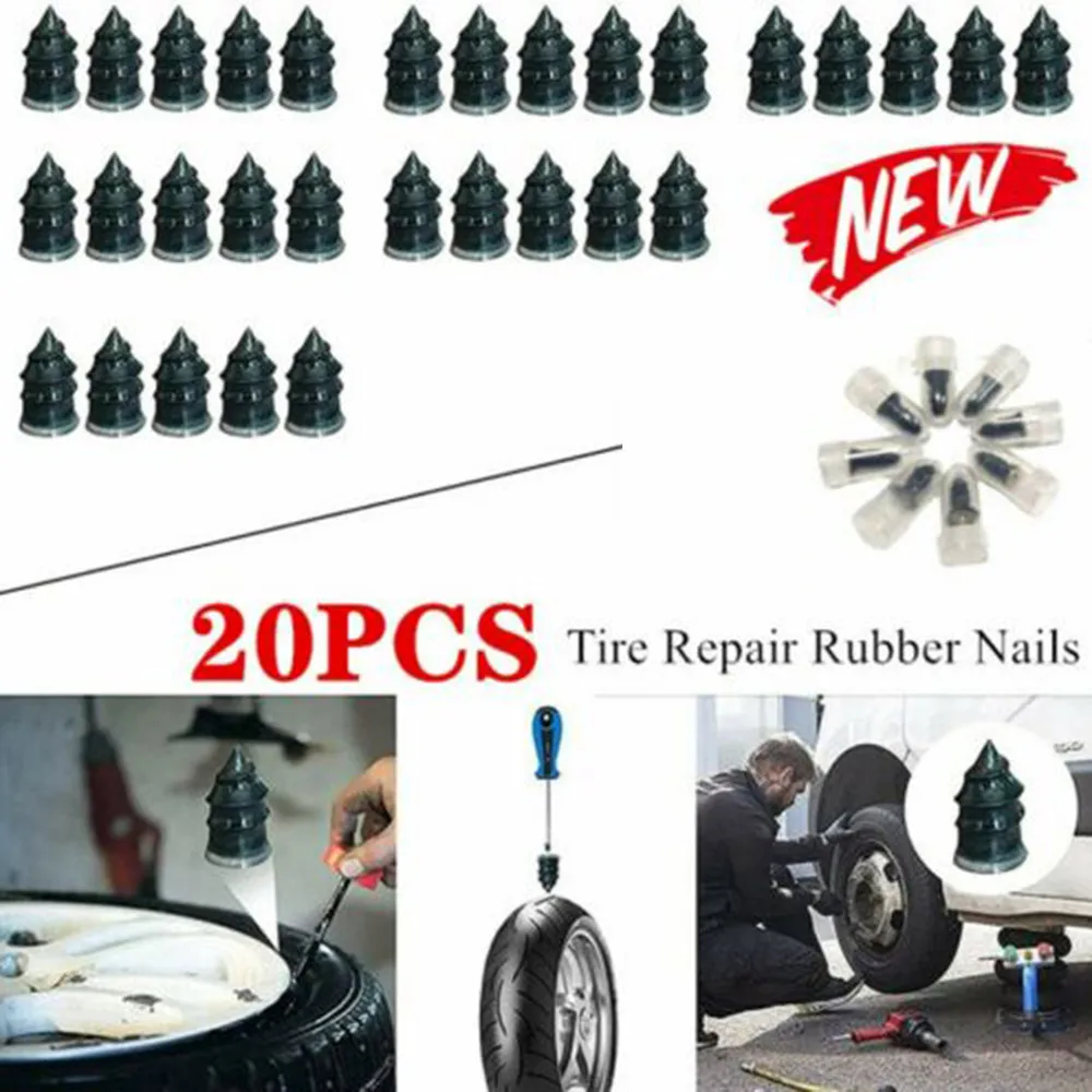20Pcs Car Tire Repair Rubber Nails Motorcycle Vacuum Tire Repair Rubber Nail For Auto Trucks Bike Scooter Self-Tire Repair Tire
20Pcs Car Tire Repair Rubber Nails Motorcycle Vacuum Tire Repair Rubber Nail For Auto Trucks Bike Scooter Self-Tire Repair Tire