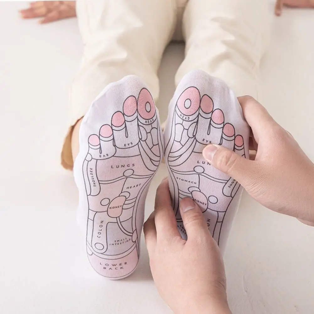 Массажная палочка рефлексологические носки для снятия боли в ногах многоразовые массажные носки с массажным инструментом для снятия усталости ног