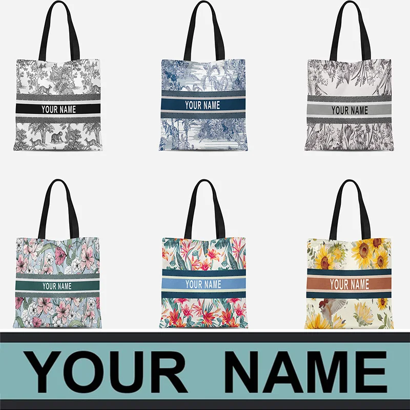 Spring Summer Shoulder Bag Women Handbag Shopping Canvas Trendy Personalized Custom Print Name Letter Designer Party Travel Tote
Spring Summer Shoulder Bag Women Handbag Shopping Canvas Trendy Personalized Custom Print Name Letter Designer Party Travel Tote