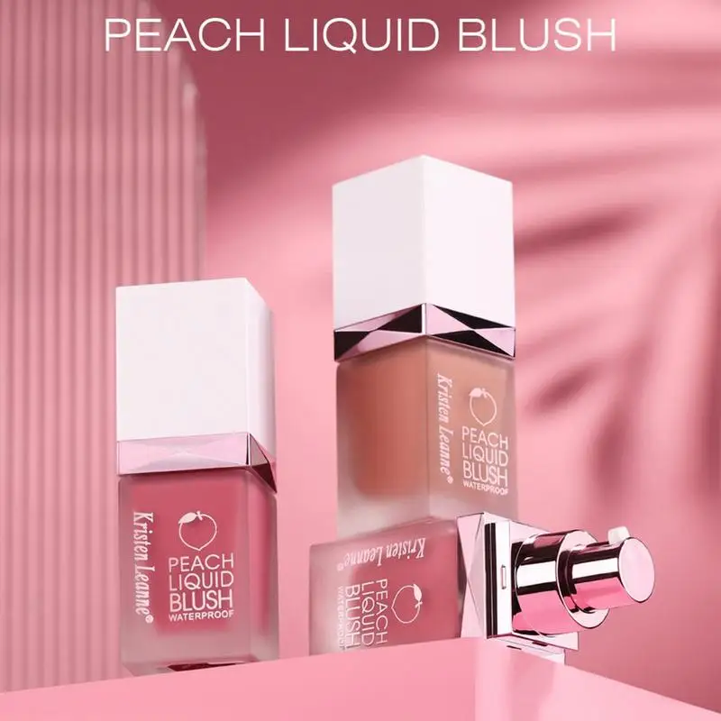 

1pcs Liquid Blush Velvet Matte Blusher Face Pigment Lasting Natural Cream Cheek Tint Peach Blush Makeup Maquillaje