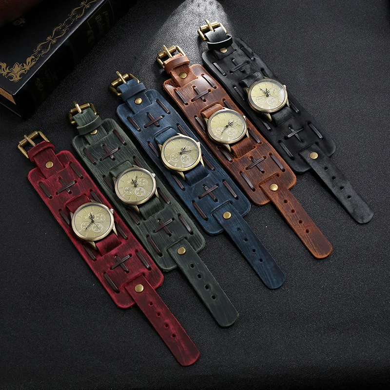 Men's Watches Luxury Military Quartz Watch Genuine Leather Belt Strap Male Bracelet Bangles Sport Dial Quartz Clock Wristwatch
Men's Watches Luxury Military Quartz Watch Genuine Leather Belt Strap Male Bracelet Bangles Sport Dial Quartz Clock Wristwatch