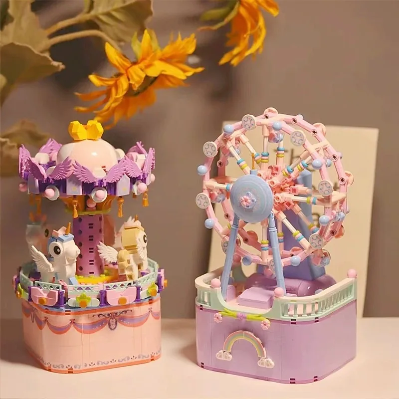 2024 Popular Toy Assembly with Building Blocks to Send Girl's Best Friend Ferris Wheel Carousel Music Box
2024 Popular Toy Assembly with Building Blocks to Send Girl's Best Friend Ferris Wheel Carousel Music Box