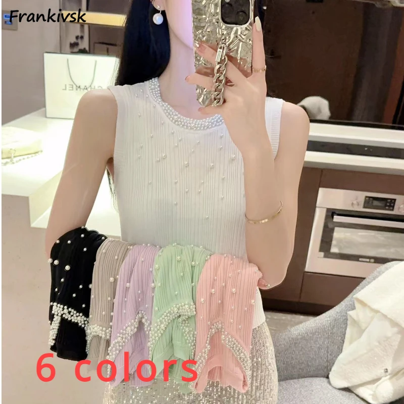 Embroidered Flare Tanks Women Classical Vintage Summer Sleeveless Solid Korean Loose New Arrival Holiday All-match Designer Chic
Embroidered Flare Tanks Women Classical Vintage Summer Sleeveless Solid Korean Loose New Arrival Holiday All-match Designer Chic