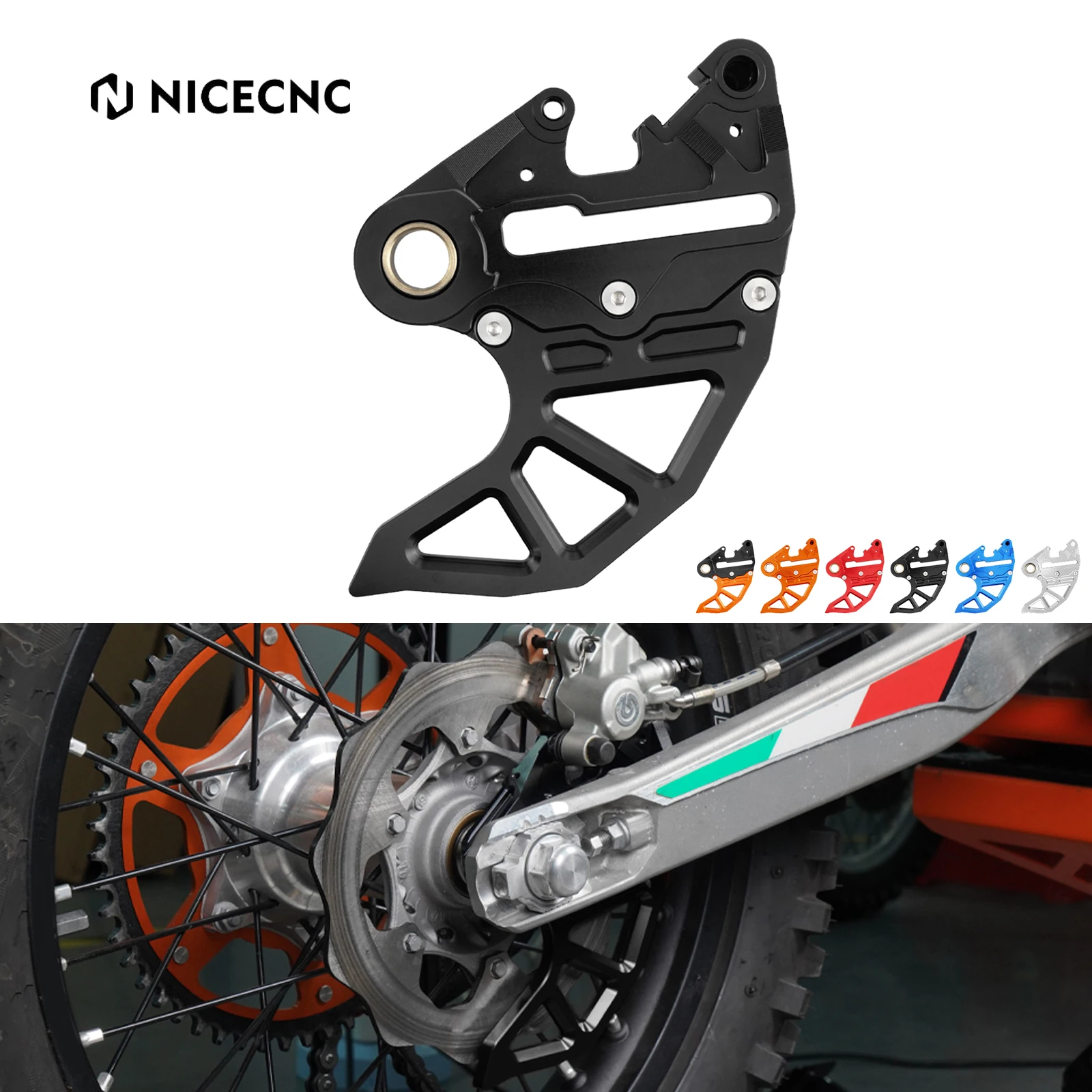 

NiceCNC For Husqvarna TE300 TE FE TC FC TX FX 125 250 300 350 400 450 501 2014-2017 TC FC 2019-2023 Rear Brake Disc Guard Cover