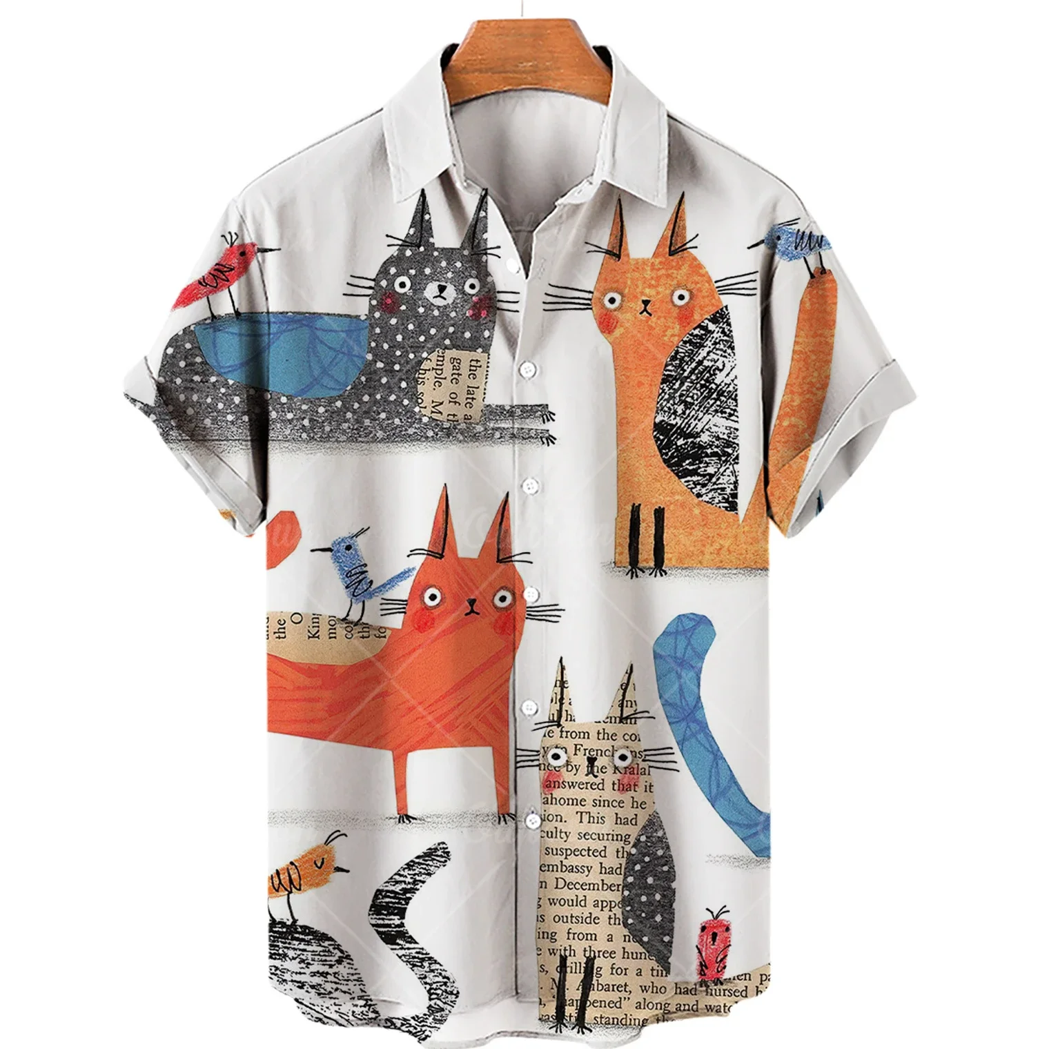 Men's Summer Cat Pattern Hawaiian Shirt Oversized Print Social Floral Camisa Cartoon Men Graffiti Clothing New Vintage Harajuku
Men's Summer Cat Pattern Hawaiian Shirt Oversized Print Social Floral Camisa Cartoon Men Graffiti Clothing New Vintage Harajuku