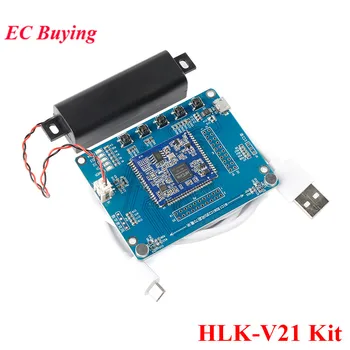 HLK-V21 키트 AI 지능형 오프라인 음성 인식 모듈, V21 듀얼 마이크 로컬 음성 IOT 모듈, 음성 제어 스위치