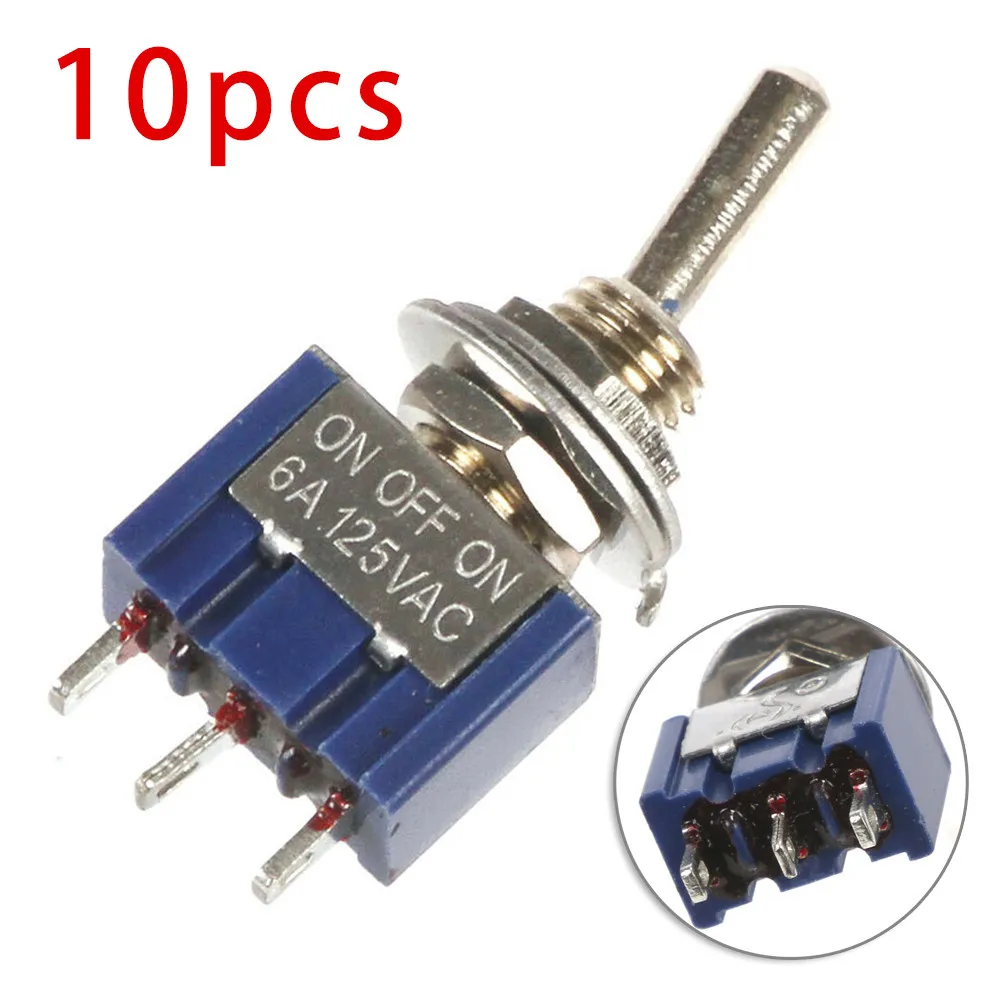 100% Brand New Toggle Switch 10PCS 12V/ 110V/ 220V 3-Position Durable MTS-103 SPDT ON-OFF-ON Parts Replacement
100% Brand New Toggle Switch 10PCS 12V/ 110V/ 220V 3-Position Durable MTS-103 SPDT ON-OFF-ON Parts Replacement