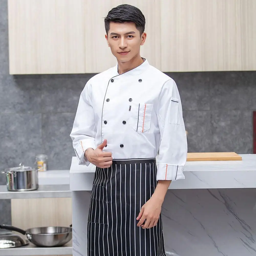 Chef Top Breathable Restaurant Women Men Chef Shirt Unisex Cardigan Chef Shirt for Foodservice
Chef Top Breathable Restaurant Women Men Chef Shirt Unisex Cardigan Chef Shirt for Foodservice