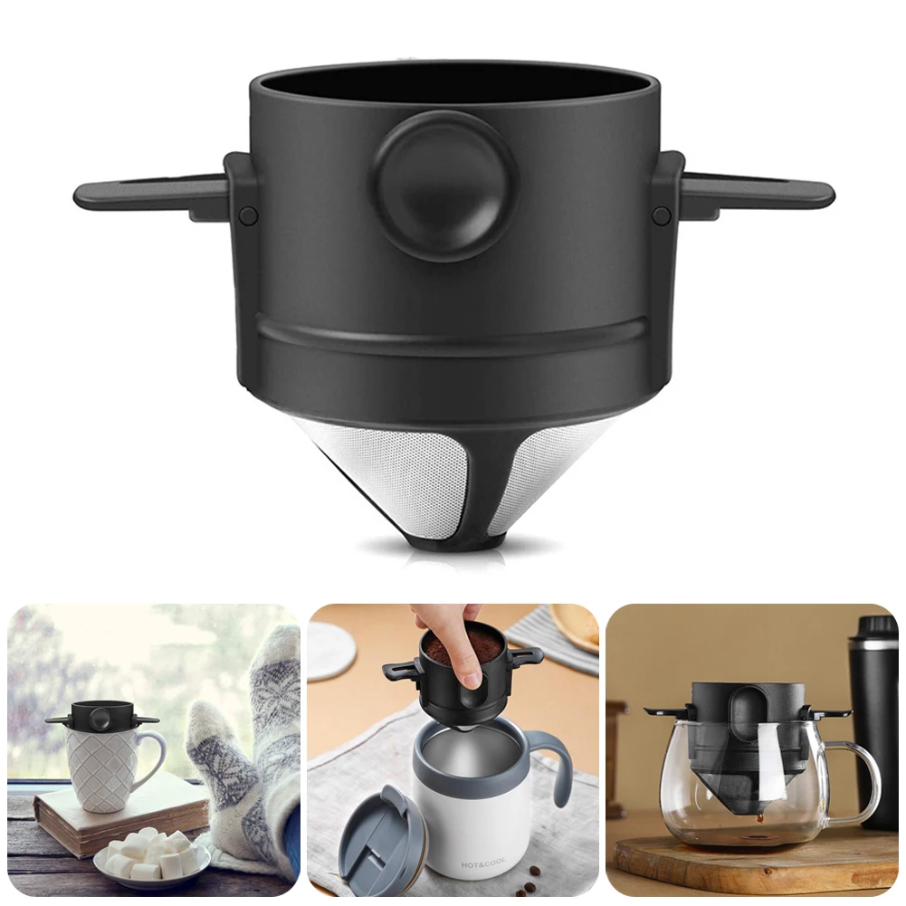 Foldable Coffee Filter Stainless Steel Drip Coffee Tea Holder Easy Clean Portable Reusable Paperless Pour Over Coffee Dripper
Foldable Coffee Filter Stainless Steel Drip Coffee Tea Holder Easy Clean Portable Reusable Paperless Pour Over Coffee Dripper