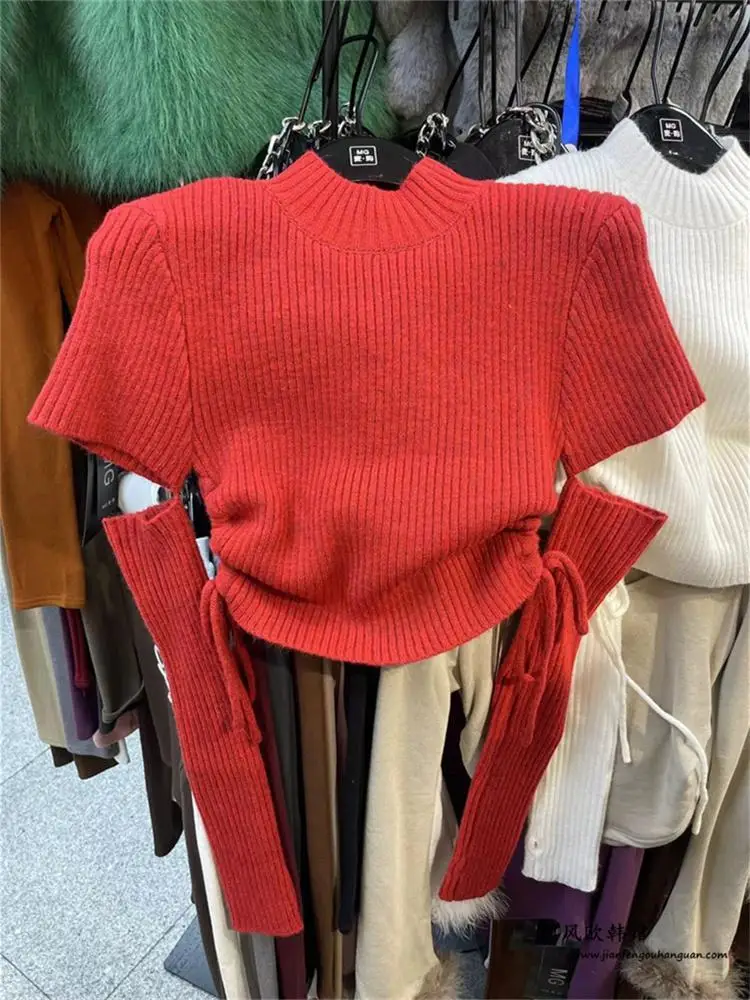 Wholesale Autumn Winter Mock Neck Sweaters Women Long Sleeve Slim Knitted Top Korean Style Female Solid Warm Short Sweater
Wholesale Autumn Winter Mock Neck Sweaters Women Long Sleeve Slim Knitted Top Korean Style Female Solid Warm Short Sweater