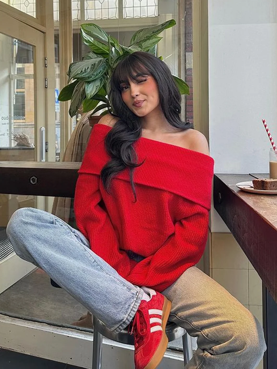 2024 Fashion Solid Simple Knitted Sweater For Woman Slash Neck Long Sleeve Loose Pullover Autumn Casual Streetwear Basic Jumper
2024 Fashion Solid Simple Knitted Sweater For Woman Slash Neck Long Sleeve Loose Pullover Autumn Casual Streetwear Basic Jumper