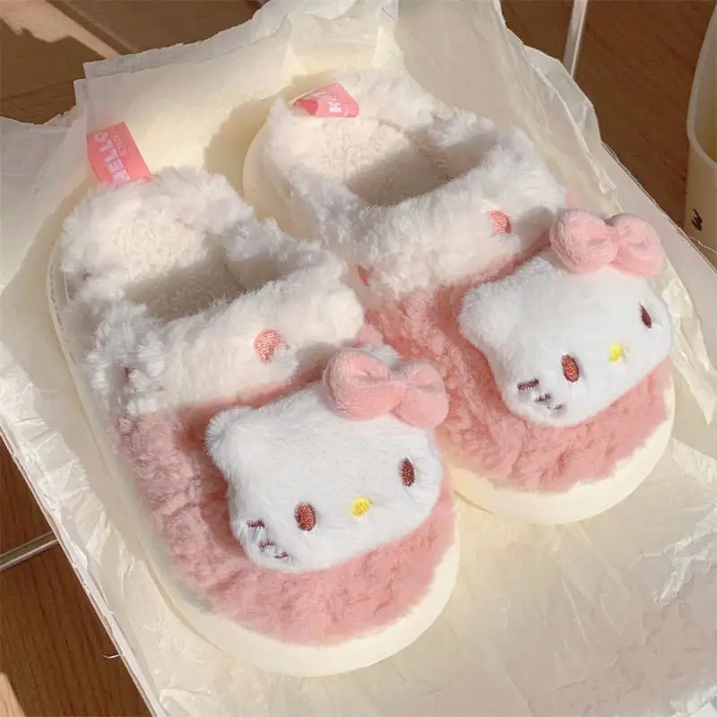 Miniso Cartoon Kuromi Melody Cinnamoroll Hello Kittys Catoon Plush Warm Cotton Girl Slippers Home Bedroom Cozy Soft Bottom Shoes
Miniso Cartoon Kuromi Melody Cinnamoroll Hello Kittys Catoon Plush Warm Cotton Girl Slippers Home Bedroom Cozy Soft Bottom Shoes