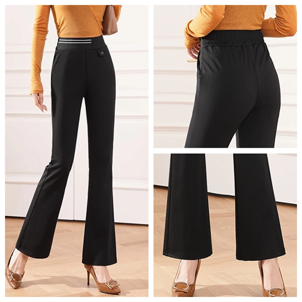 High Waisted Micro Flared Pants for Women's Spring And Autumn New Elastic And Slimming fat MM Fashionable And Versatile Casual
High Waisted Micro Flared Pants for Women's Spring And Autumn New Elastic And Slimming fat MM Fashionable And Versatile Casual