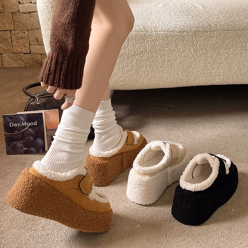 Шлепанцы женские домашние на платформе, меховые Сланцы на танкетке, из флока, плюшевые римские тапочки, резина, плоская подошва, 2023
Шлепанцы женские домашние на платформе, меховые Сланцы на танкетке, из флока, плюшевые римские тапочки, резина, плоская подошва, 2023