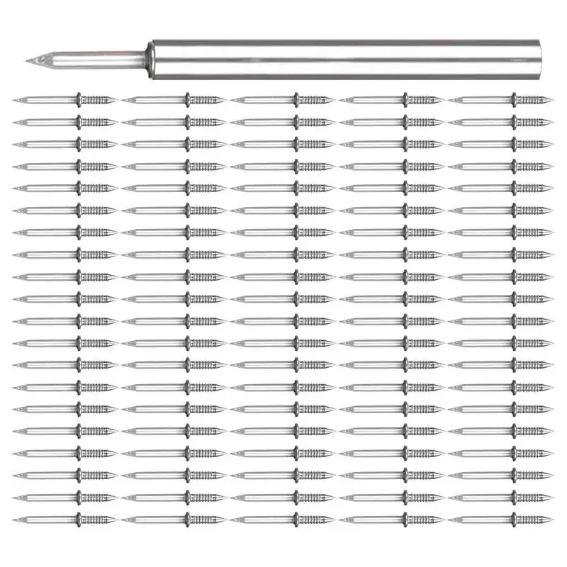 100PCS Double-Head Skirting Thread Seamless Nails Baseboard Seamless Nails For Invisible Installation Outdoor Indoor Maintenance
100PCS Double-Head Skirting Thread Seamless Nails Baseboard Seamless Nails For Invisible Installation Outdoor Indoor Maintenance