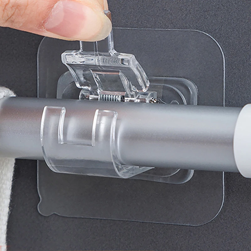 Adjustable Curtain Rod Holder Clip Self Adhesive Clamp Hook Wall Curtain Rod Holder Bracket Nail-Free Wall Hanging Clips Racks
Adjustable Curtain Rod Holder Clip Self Adhesive Clamp Hook Wall Curtain Rod Holder Bracket Nail-Free Wall Hanging Clips Racks