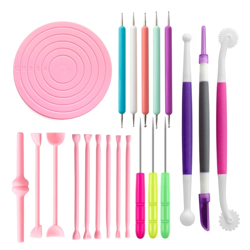21 Pcs Pottery Clay Sculpting Tools Set Modeling Clay Silicone Round Mat Sculpting with Balls Tools Double
21 Pcs Pottery Clay Sculpting Tools Set Modeling Clay Silicone Round Mat Sculpting with Balls Tools Double