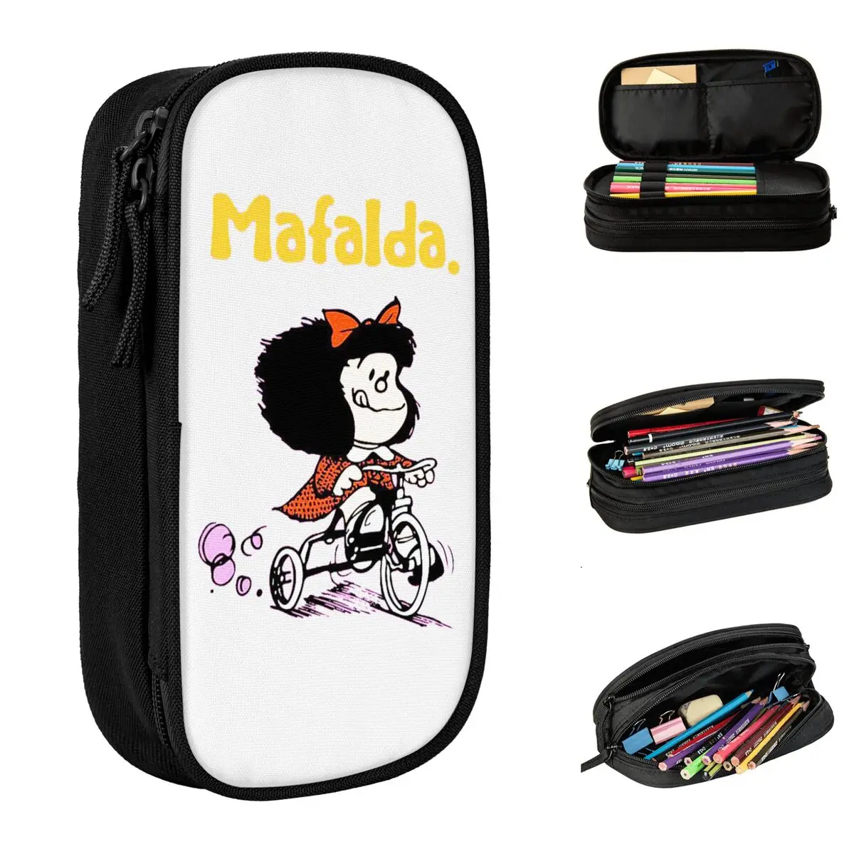 Mafalda Amine Pencil Cases Cute Cartoon Pen Pencil Bags Girl Boy Large Storage Office Gift Pencil Box
Mafalda Amine Pencil Cases Cute Cartoon Pen Pencil Bags Girl Boy Large Storage Office Gift Pencil Box