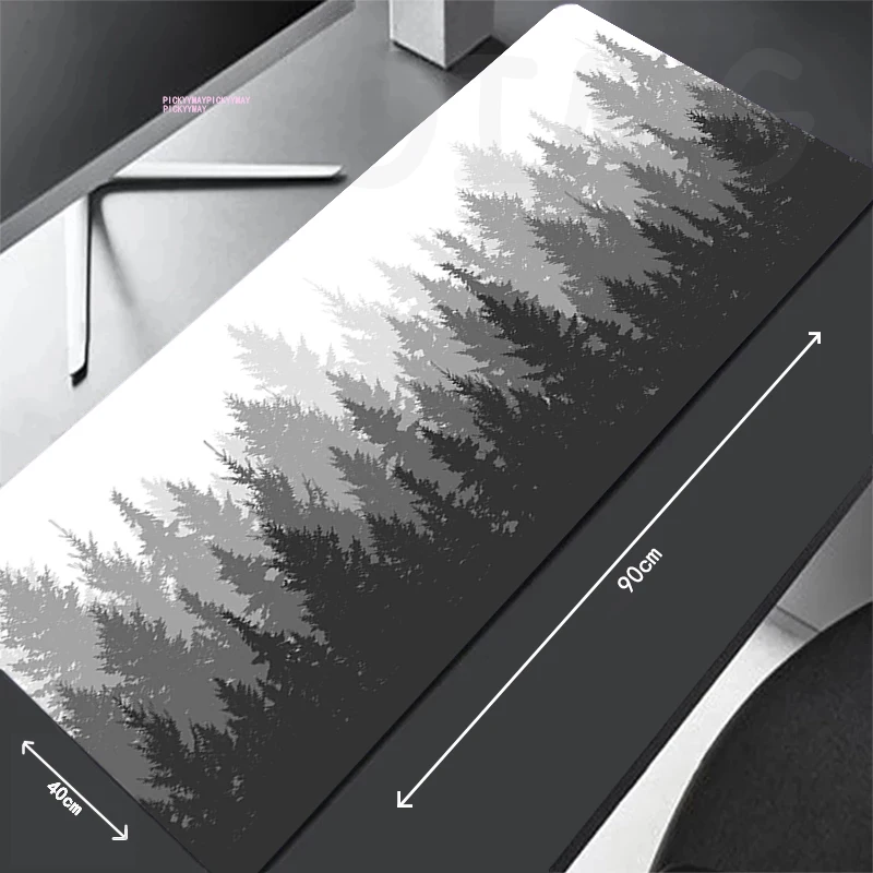 

Gamer Mousepad Forest Mouse Pad Locking Edge Large Mouse Mat Natural Rubber Desk Rug PC Desk Mats Design Mousepads 100x50cm