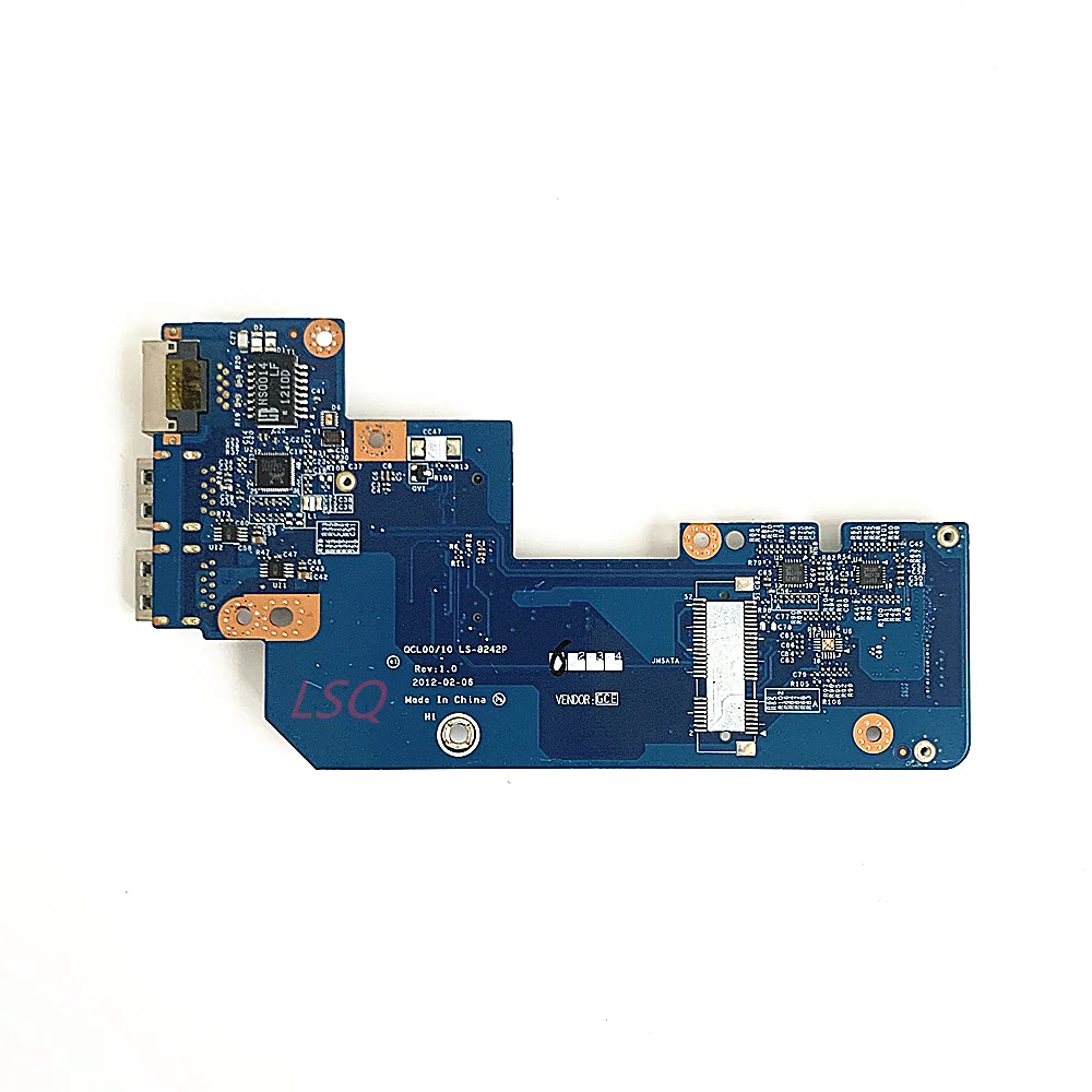 

LS-8242P For Dell 17R 7520 USB Ethernet LAN Connector Board 100% Test OK