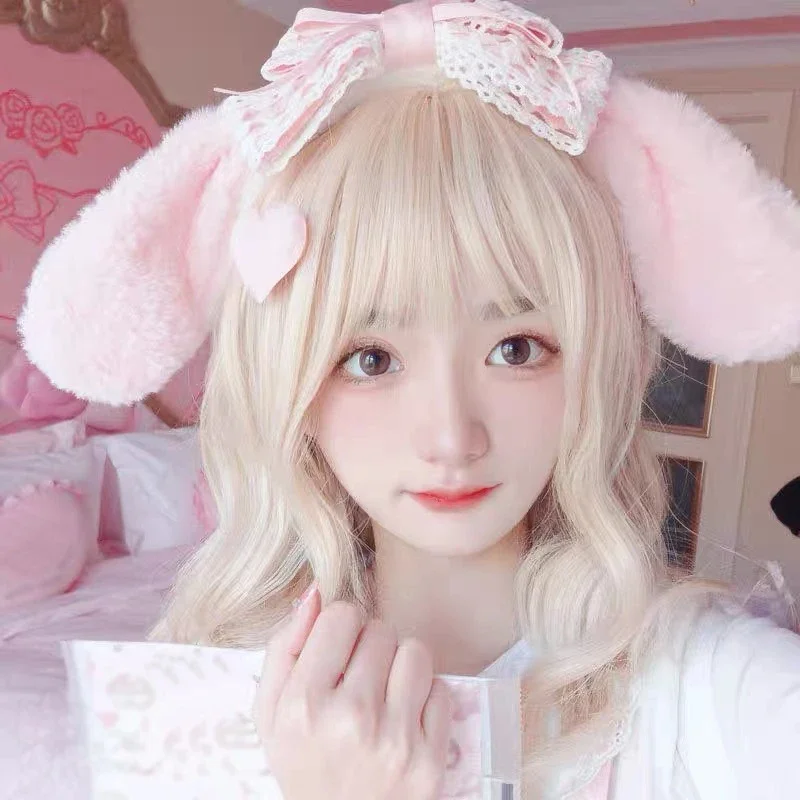 

Women Rabbit Ears Hairbands Cosplay Bunny Ear Headband Kawaii Furry Ears Masquerade Anime Party Headwear Lolita Hair Accessories