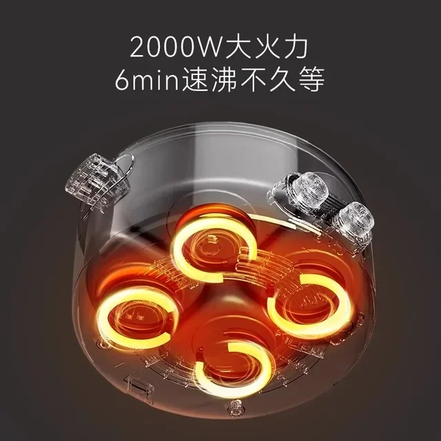 Appareil de cuisine électrique domestique, marmite, multi-cuiseur, grande capacité, marmite, 4 saveurs, 6L, 220V 2