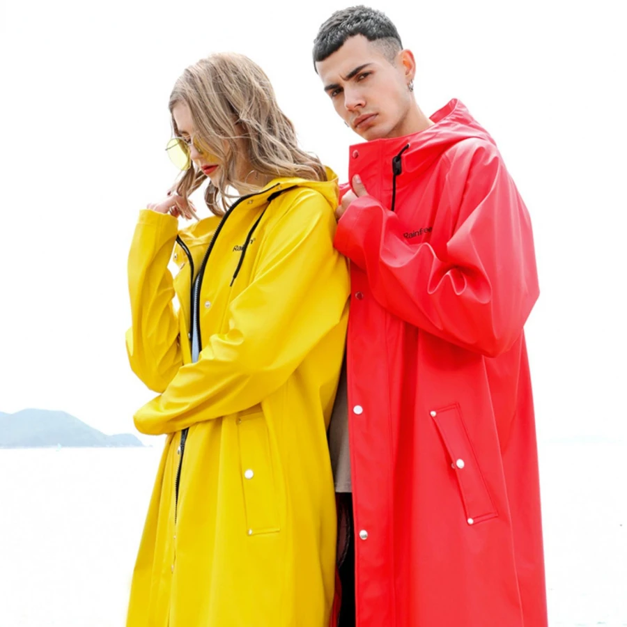 Fashion Portable Conjoined Raincoat Hooded Men Bicycles Thickened Rainwear Hiking Waterproof Guardar Chuva Unisex Rain Gear
Fashion Portable Conjoined Raincoat Hooded Men Bicycles Thickened Rainwear Hiking Waterproof Guardar Chuva Unisex Rain Gear