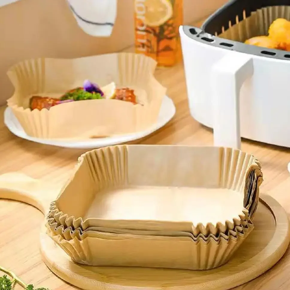 50pcs Air Fryer Disposable Paper Parchment Wood Pulp Steamer Cheesecake Air Fryer Accessories Baking Paper For Air Fryer
50pcs Air Fryer Disposable Paper Parchment Wood Pulp Steamer Cheesecake Air Fryer Accessories Baking Paper For Air Fryer