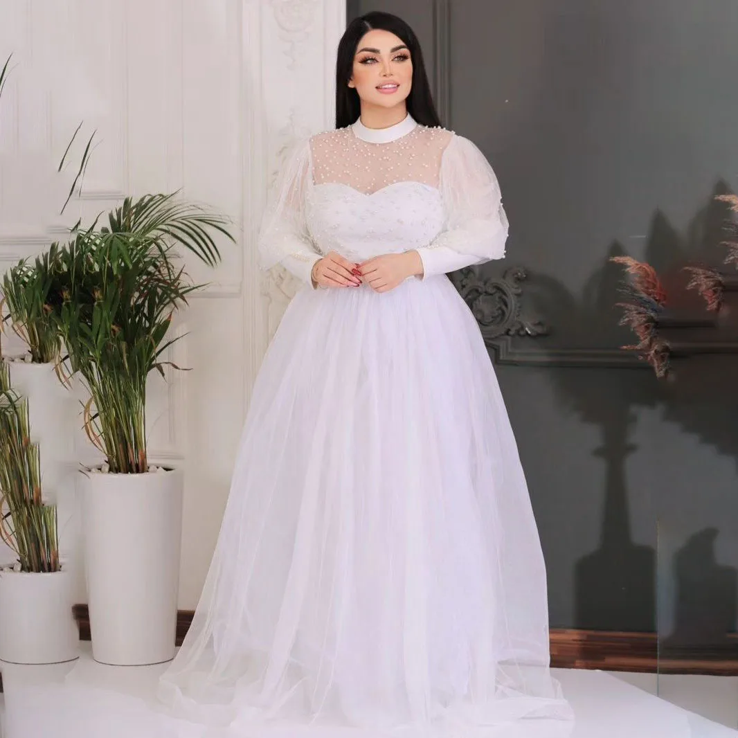 OEING Vintage Floor Length Evening Gowns Sweetheart Prom Dresses Long Sleeves Pelars Cystals Saudi Arabia Vestidos De Novia
OEING Vintage Floor Length Evening Gowns Sweetheart Prom Dresses Long Sleeves Pelars Cystals Saudi Arabia Vestidos De Novia