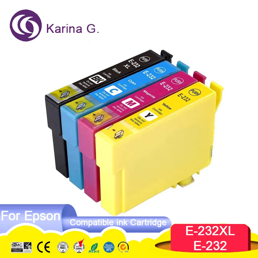 

232 T232 XL 232XL T232XL Premium Compatible Color Inkjet Ink Cartridge for Epson XP-4200/XP-4205/ WF-2930/WF-2950 Printer