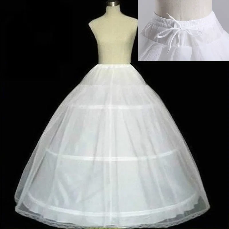 High Quality White 3 Hoops Petticoat Crinoline Slip Underskirt For Wedding Costume Dress Bridal Gown In Stock
High Quality White 3 Hoops Petticoat Crinoline Slip Underskirt For Wedding Costume Dress Bridal Gown In Stock