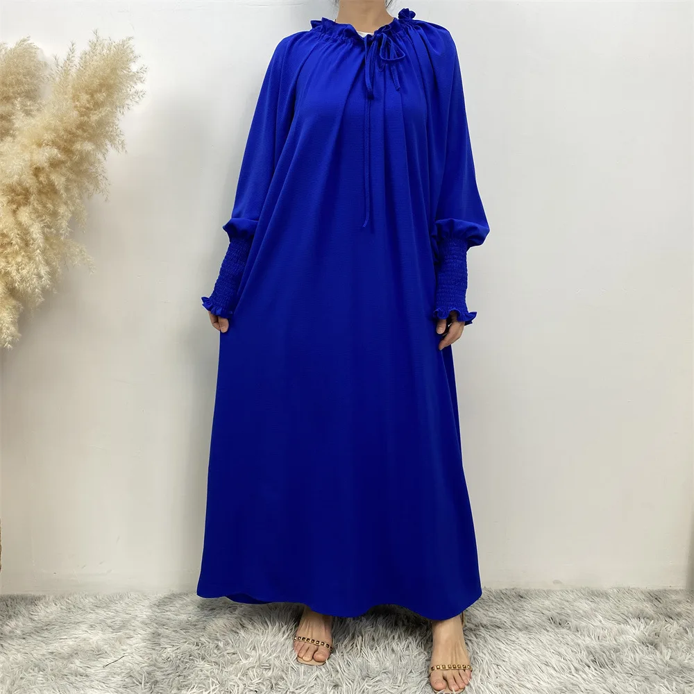 

Abaya for Fashion Muslim Women Chiffon Long Maxi Dress Turkey Kaftan Arab Robe Modest Dubai Islam Eid Party Gown Femme Jalabiya