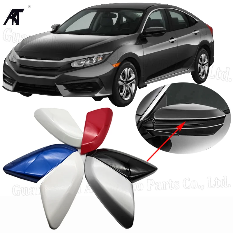 

1pair Mirror Cover Unpainted for Honda Civic 10th 2016-2020 76201-TBA-A11，76251-TBA-A11