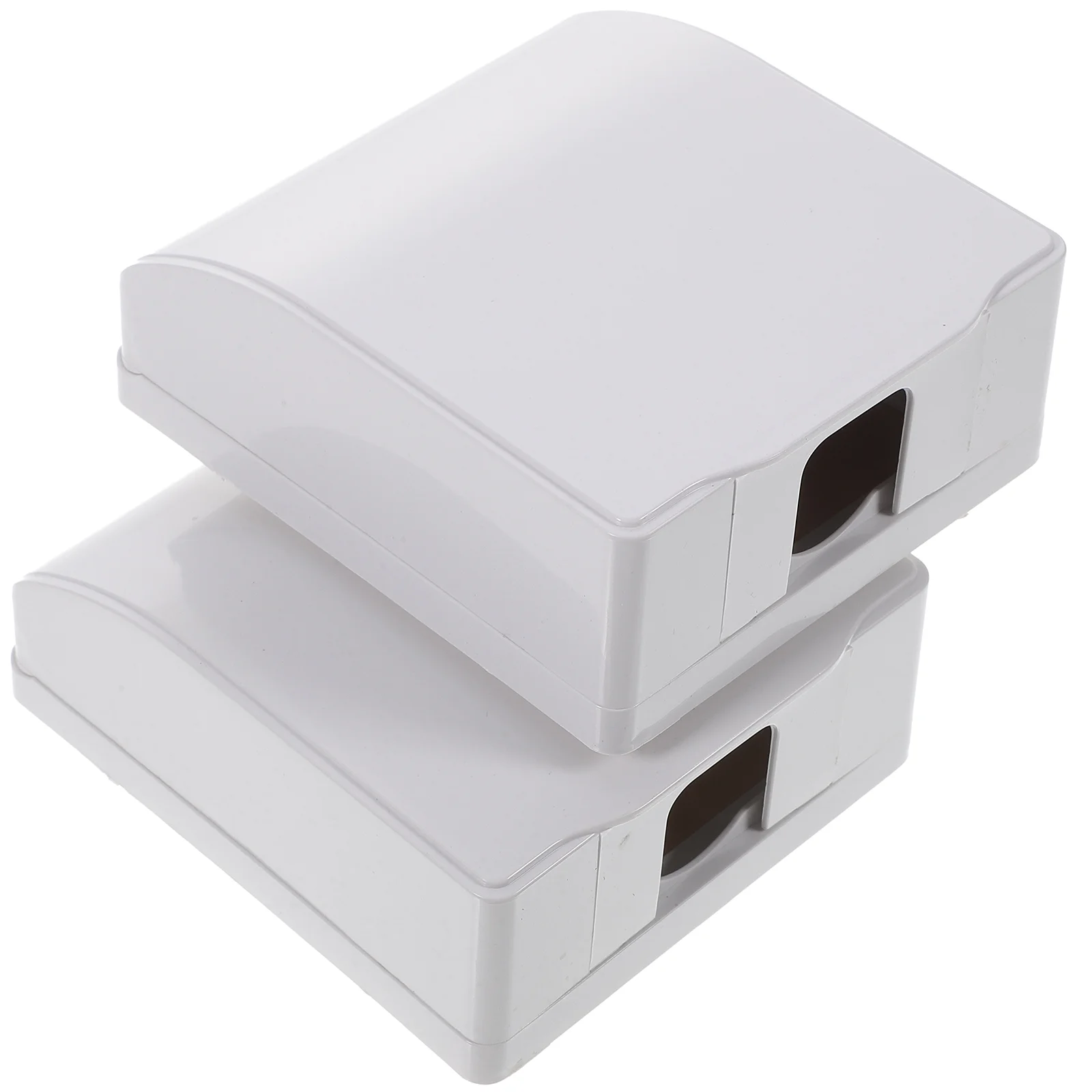 

2PCS White 86 Wall Socket Plug Waterproof Box Cover Guard Box Outlet Cover