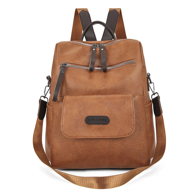 Backpack PU Leather Textured Women's Bag Cross border Single Shoulder Bag Large Capacity Simple Travel Bag Fashion Commuter Bag
Backpack PU Leather Textured Women's Bag Cross border Single Shoulder Bag Large Capacity Simple Travel Bag Fashion Commuter Bag