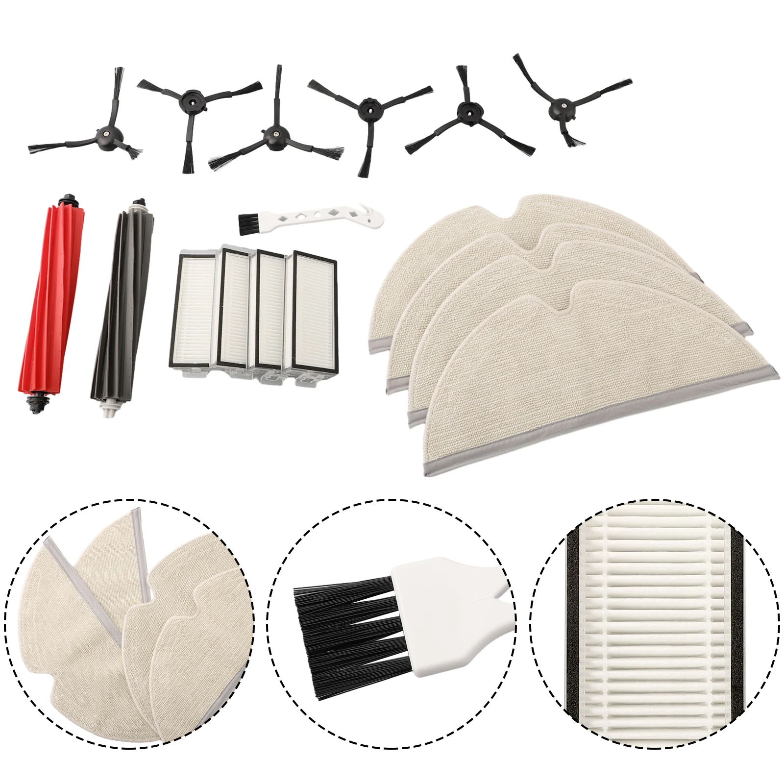 Side Brushes Main Brush Replacement Spare Parts Kit Sweeping Robot Vacuum Cleaner For Q8 MAX Household Cleaning
Side Brushes Main Brush Replacement Spare Parts Kit Sweeping Robot Vacuum Cleaner For Q8 MAX Household Cleaning
