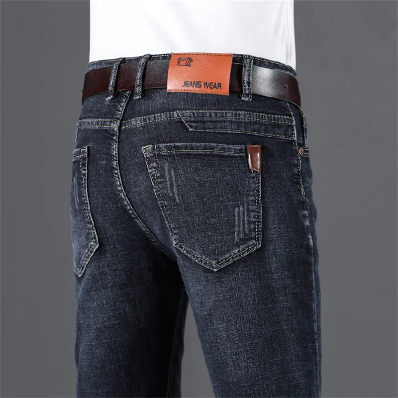 Stretch Men's Jeans 2023 Spring Summer New Fashion Casual Business Classic Male Clothing Blue Black Denim Trousers
Stretch Men's Jeans 2023 Spring Summer New Fashion Casual Business Classic Male Clothing Blue Black Denim Trousers