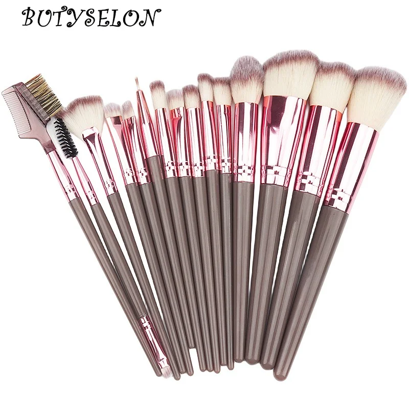 15pcs Grey Korean Makeup Brush Set Cosmetic Powder Eyeshadow Foundation Blusher Blending Make Up Brushes Beauty Tool Accessories
15pcs Grey Korean Makeup Brush Set Cosmetic Powder Eyeshadow Foundation Blusher Blending Make Up Brushes Beauty Tool Accessories