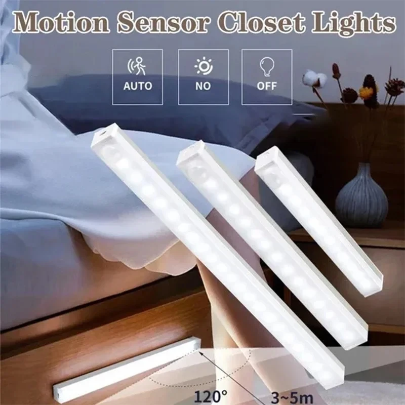 

Motion Sensor Light Wireless LED Night Light Bedroom Decor Light Detector Wall Decorative Lamp Staircase Closet Room Aisle Lamp