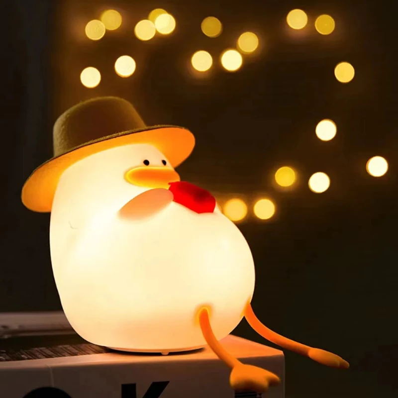 Cute Silicone Duck Night Light Creative USB Chargeable Eye Protection Lamp Atmosphere Bedside Table Desk Light Children's Gift
Cute Silicone Duck Night Light Creative USB Chargeable Eye Protection Lamp Atmosphere Bedside Table Desk Light Children's Gift
