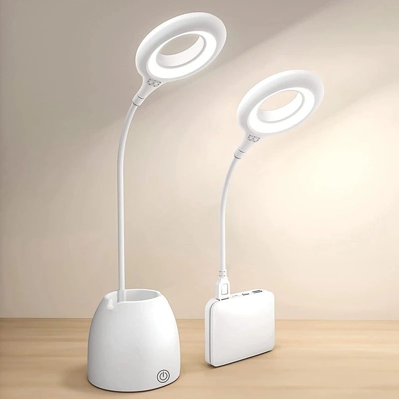 LED Desk Lamp, Study Lamp For Kids, Rechargeable Eye-Caring Table Lamps With Pen Holder, Adjustable Reading Light
LED Desk Lamp, Study Lamp For Kids, Rechargeable Eye-Caring Table Lamps With Pen Holder, Adjustable Reading Light