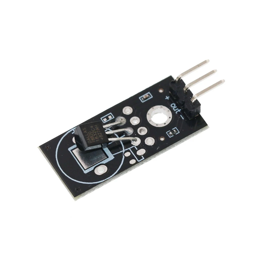 

Модуль датчика температуры Ds18b20, плата цифрового датчика температуры для Arduino DIY DC 5V, пластиковый цифровой сигнал, источник питания