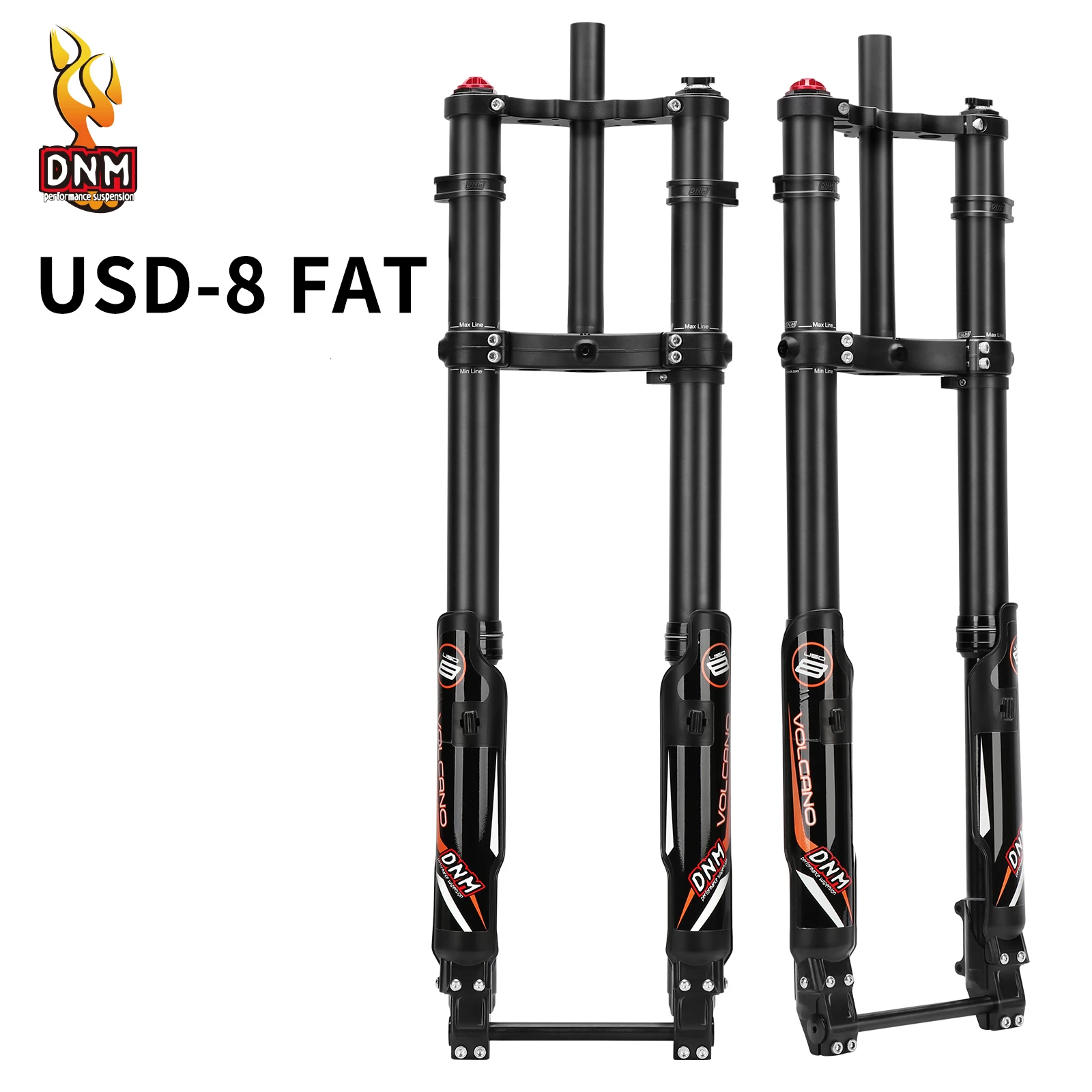

DNM USD-8 FAT Bicycle Front Fork 20"/26"/27.5" Alloy Oil Spring Suspension Snow Mountain MTB Bike Fork 15x150mm