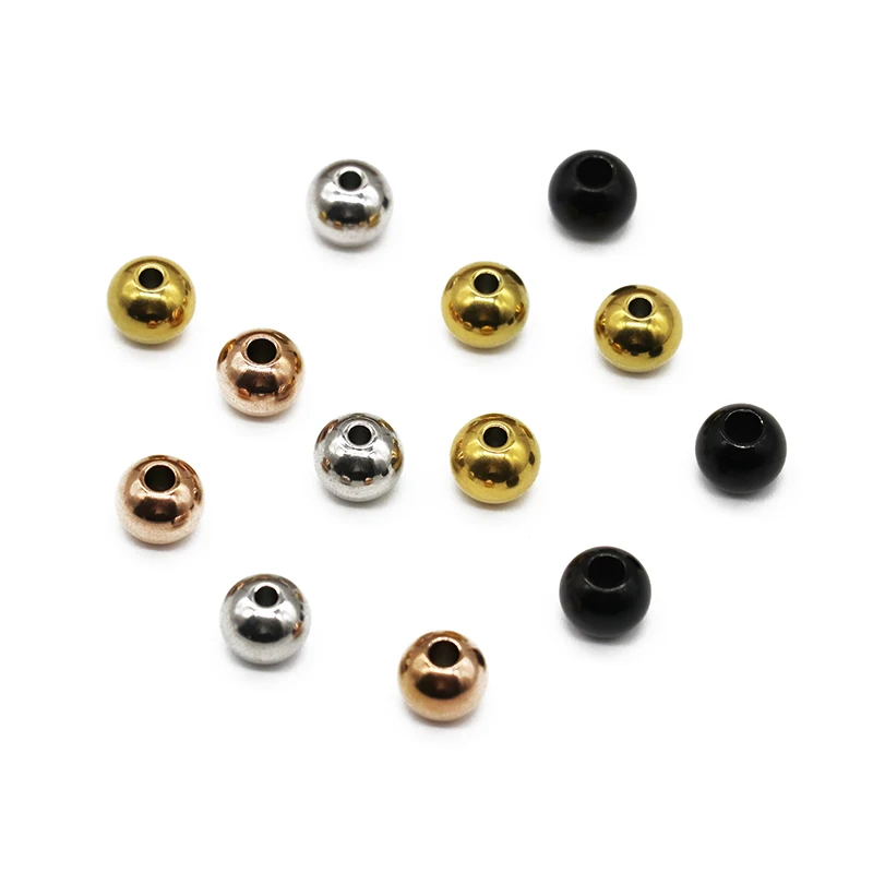 Stainless Steel 3 4 5 6 8mm Gold Black Plated Spacer Beads 1.5 2mm Hole Charm Loose Beads DIY Bracelets Beads for Jewelry Making
Stainless Steel 3 4 5 6 8mm Gold Black Plated Spacer Beads 1.5 2mm Hole Charm Loose Beads DIY Bracelets Beads for Jewelry Making