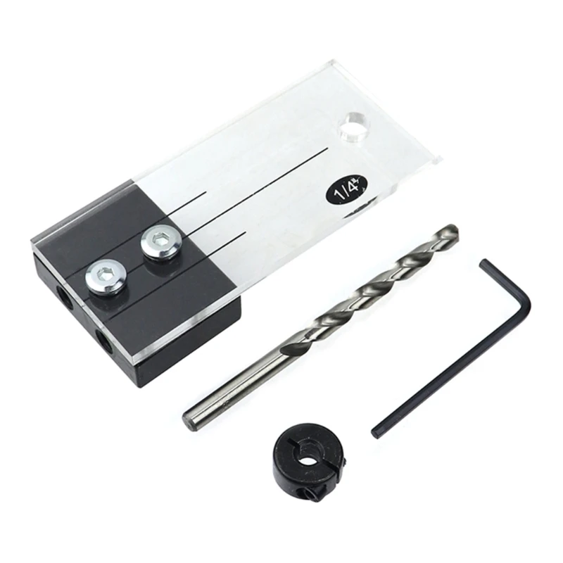 High-Precision Dowel Jig Acrylic Drilling Guide for Woodworking Vertical Hole Opener Hole Locator and Clamp Tool Set 40JE
High-Precision Dowel Jig Acrylic Drilling Guide for Woodworking Vertical Hole Opener Hole Locator and Clamp Tool Set 40JE