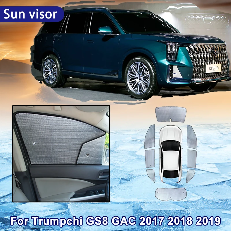 Car Sun Shade for Trumpchi GS8 2017 2018 2019 GAC Car Full Coverage Sunshade Windshield Side 8X Window Sunshade Sun Protection
Car Sun Shade for Trumpchi GS8 2017 2018 2019 GAC Car Full Coverage Sunshade Windshield Side 8X Window Sunshade Sun Protection