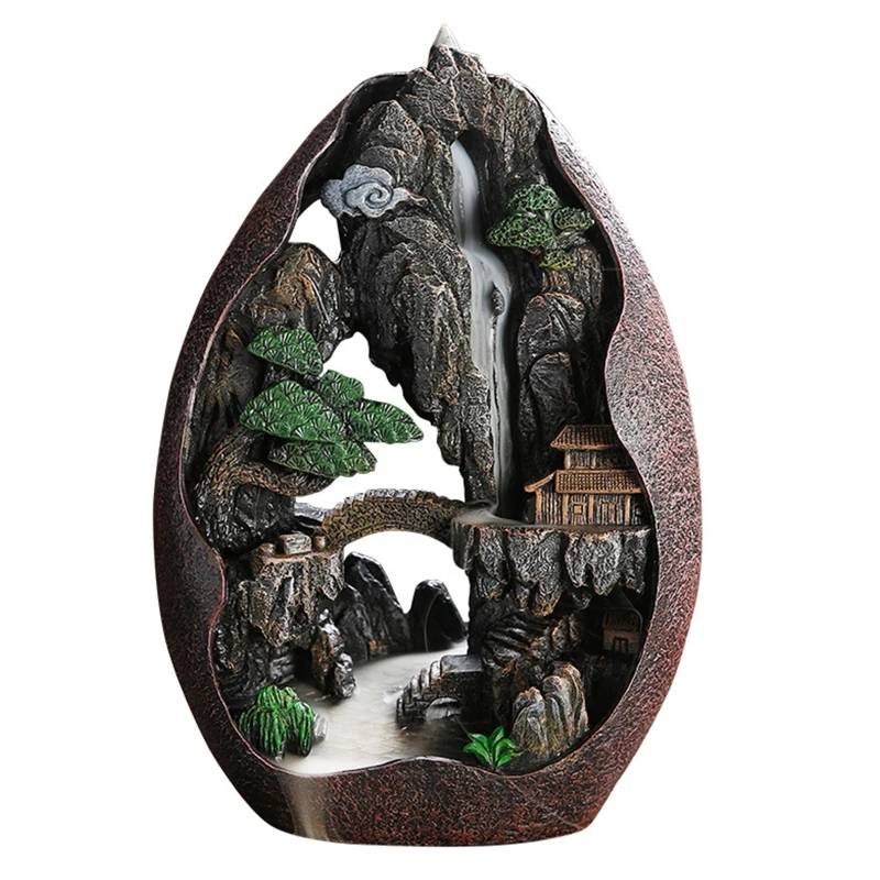 Mountain Rivers Waterfall Incense for Burner for Creative Resin Smoke Backflow Censer for Home Bedroom Office Decoration
Mountain Rivers Waterfall Incense for Burner for Creative Resin Smoke Backflow Censer for Home Bedroom Office Decoration