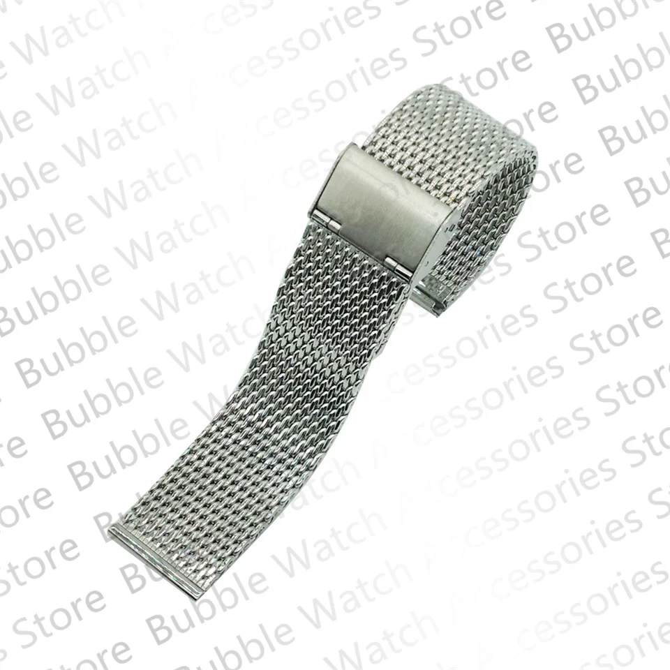 

Generic 18mm 20mm 22mm 24mm Sliver Stainless Steel Watch Band Fit For SKX RLX TISS OMG Watch